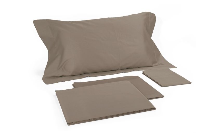 Elegance parure letto in raso bronzo 2 piazze--Bronzo-Cotone Elegance parure letto in raso bronzo 2 piazze--Bronzo-Cotone