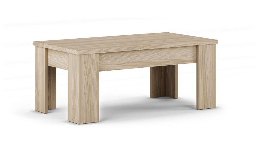 Lisbona tavolino da soggiorno in pannello olmo--Legno naturale-Pannello-45 cmx110 cm