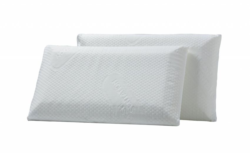 Set 2 guanciali in memory fresh sensation- --100% Poliestere-11 cmx72 cm