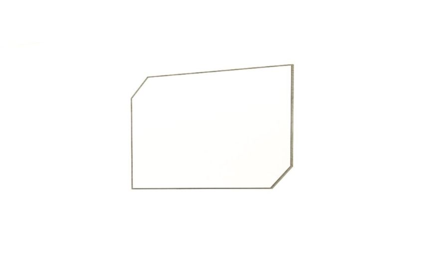 Krizia specchiera olmo perla 70x90 cm- -Nero-Pannello-70 cmx90 cm