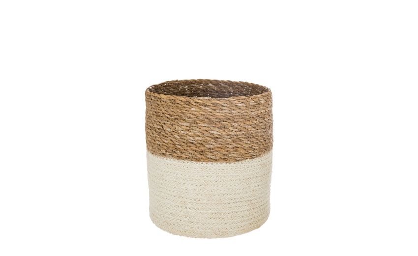Cesti jute S colori assortiti Ø19 cm--Beige-Juta