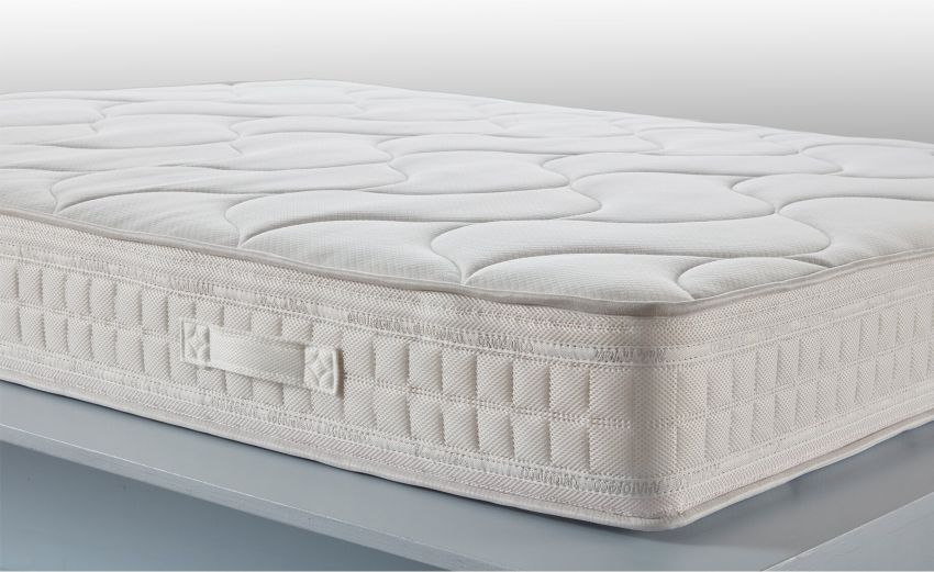 Harmony Memory materasso singolo 90x190cm-Memory foam-Legno bianco-Eliocell schiumato-Singolo
