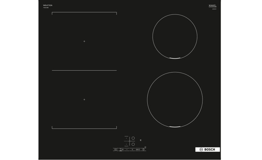 Bosch Piano cottura ad induzione 60cm PVS611BB6E-Serie 4-Nero--5 cmx59 Bosch Piano cottura ad induzione 60cm PVS611BB6E-Serie 4-Nero--5 cmx59