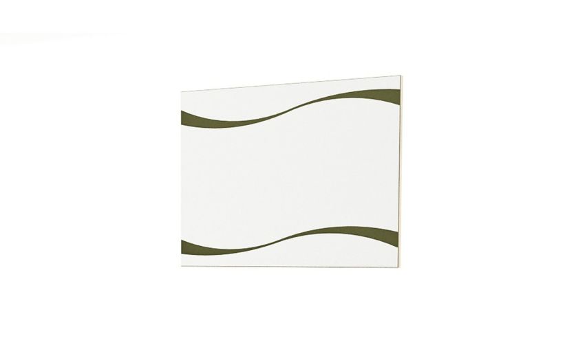 Perla specchiera a onde 70x90 cm- -Legno naturale-Pannello-70 cmx90 cm