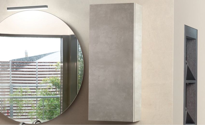 Zen pensile push&pull--Cemento-Melaminico-75 cmx30 cm Zen pensile push&pull--Cemento-Melaminico-75 cmx30 cm