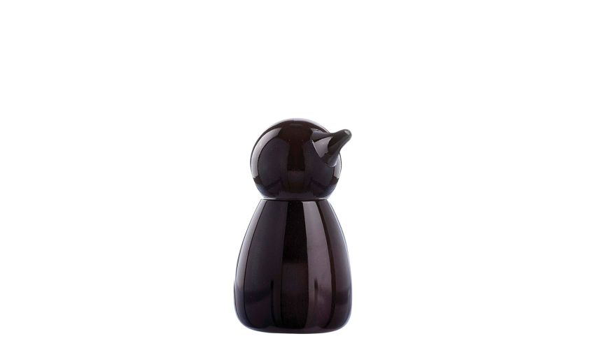Pinguino macina spezie in faggio nero - -Nero-Legno