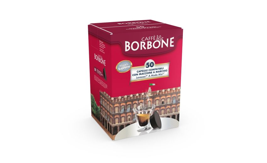 Borbone Box 50 Capsule miscela Suprema compatibili Lavazza- Borbone Box 50 Capsule miscela Suprema compatibili Lavazza-