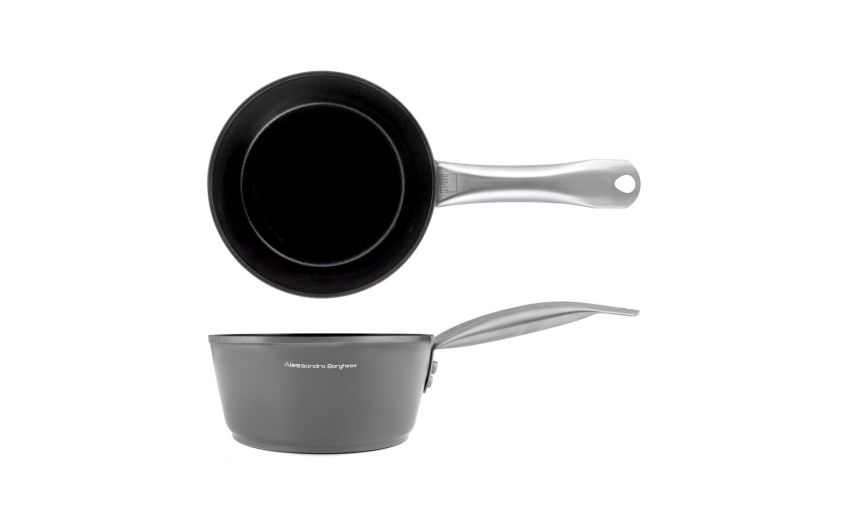 Inox Quality casseruola antiaderente Ø16 cm--Grigio-Alluminio Inox Quality casseruola antiaderente Ø16 cm--Grigio-Alluminio