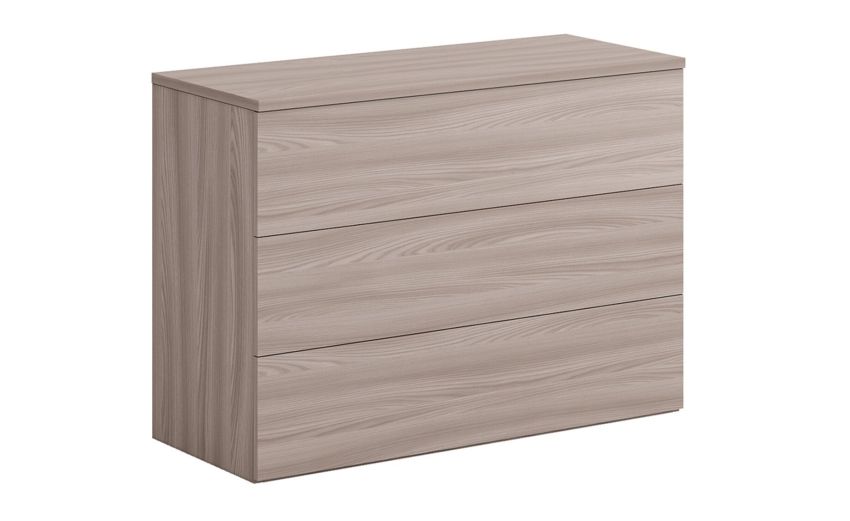 Mia comò 3 cassetti olmo delicato-In pannello nobilitato-Legno naturale-Nobilitato-74 cmx103 cm Mia comò 3 cassetti olmo delicato-In pannello nobilitato-Legno naturale-Nobilitato-74 cmx103 cm