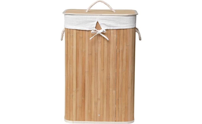 Portabiancheria in bamboo rettangolare 40x60 cm- -Beige-Bamboo-60 cmx40 cm Portabiancheria in bamboo rettangolare 40x60 cm- -Beige-Bamboo-60 cmx40 cm