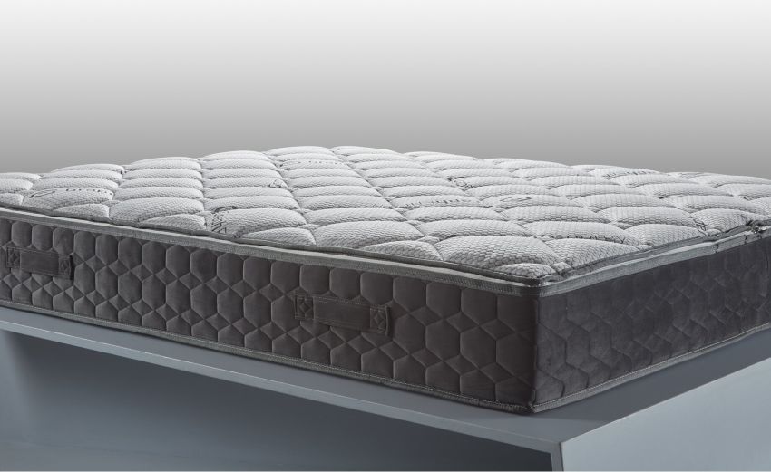 Titanium Grafenergy materasso singolo 90x190cm-Memory foam-Marrone-Eliocell schiumato-Singolo
