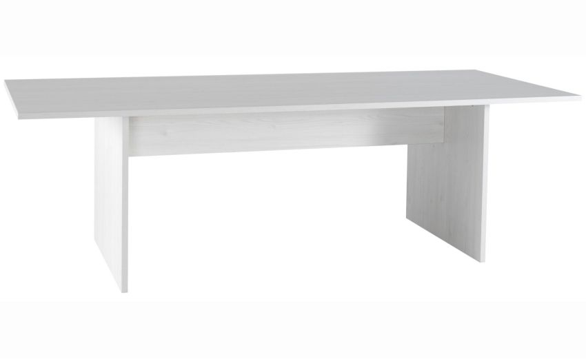 Pixel tavolo ufficio colore betulla-Misure L 240 x P 100 x H 76 cm-Legno bianco-Pannello-76 cmx240 cm Pixel tavolo ufficio colore betulla-Misure L 240 x P 100 x H 76 cm-Legno bianco-Pannello-76 cmx240 cm