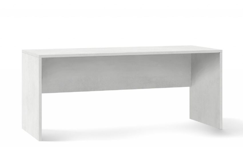Work scrivania bianca-Misure L180 x P69 x H76 cm-Bianco-Melaminico-76 cmx180 cm Work scrivania bianca-Misure L180 x P69 x H76 cm-Bianco-Melaminico-76 cmx180 cm