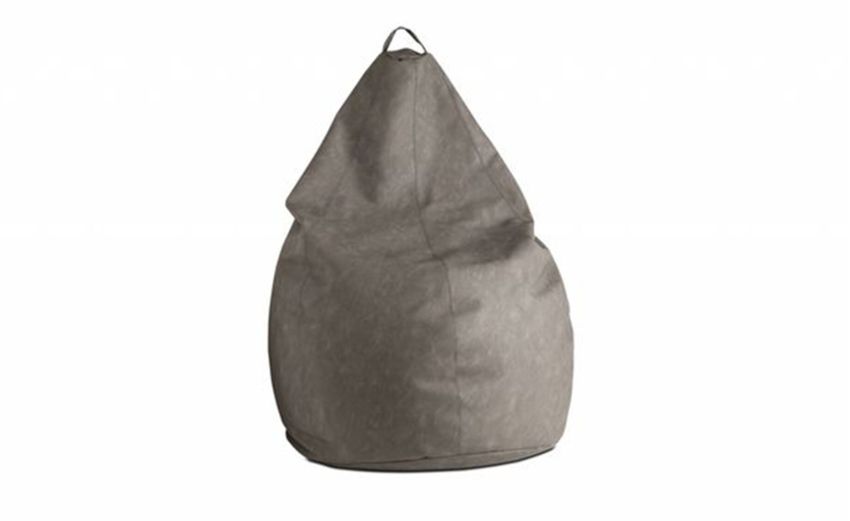 Pandora pouf in similpelle grigia 70x110 cm - -Grigio-Similpelle-110 cmx70 cm