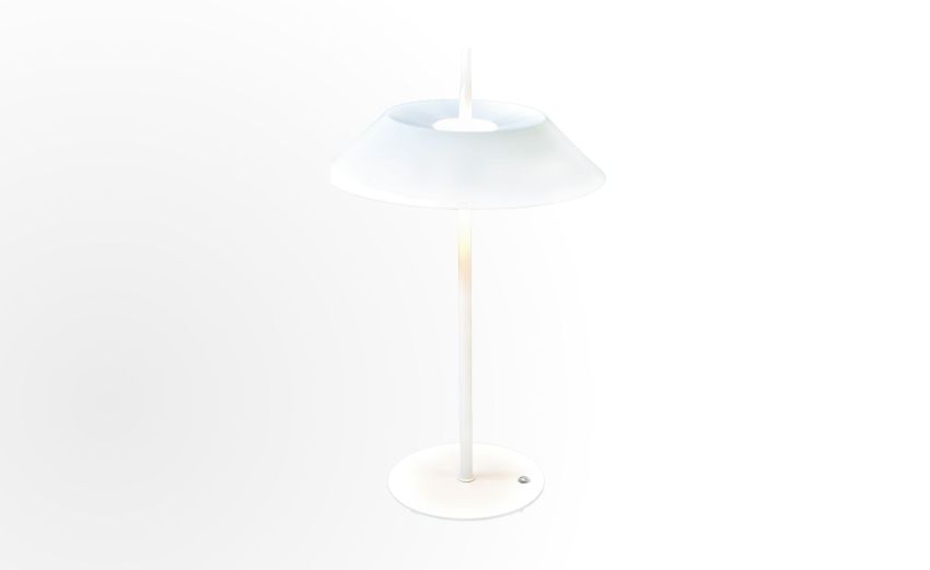 Chic lampada da tavolo ricaricabile bianca--Bianco-Metallo Chic lampada da tavolo ricaricabile bianca--Bianco-Metallo