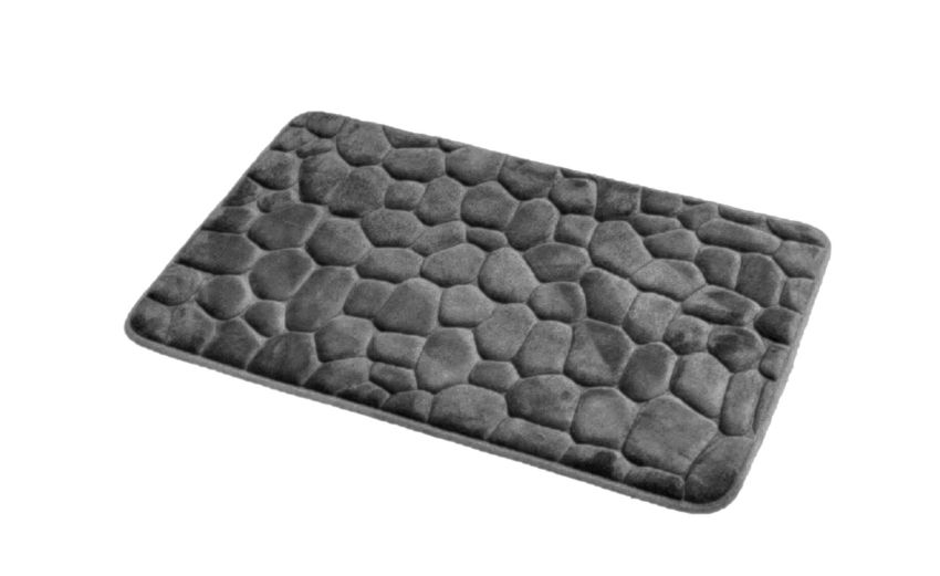 Stone tappeto bagno grigio scuro 50x80 cm- -Grigio scuro-Microfibra-50 cmx80 cm Stone tappeto bagno grigio scuro 50x80 cm- -Grigio scuro-Microfibra-50 cmx80 cm