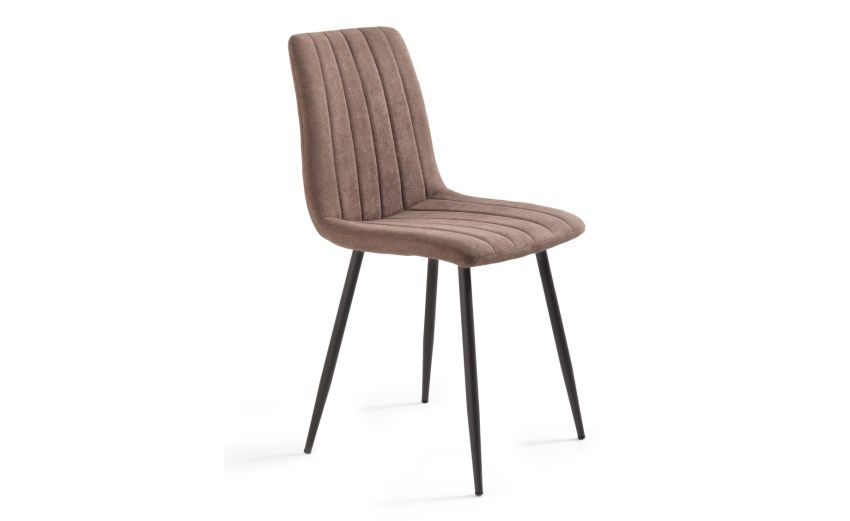 Brenta sedia in tessuto marrone--Marrone-Tessuto-88 cmx45 cm