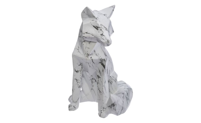 Trixie volpe oggetto decorativo bianco H25 cm- -Bianco-Poliresina-25 cmx14