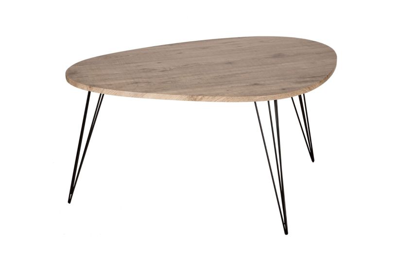 Neile tavolino a goccia in legno - --Mdf-50 cmx97 cm