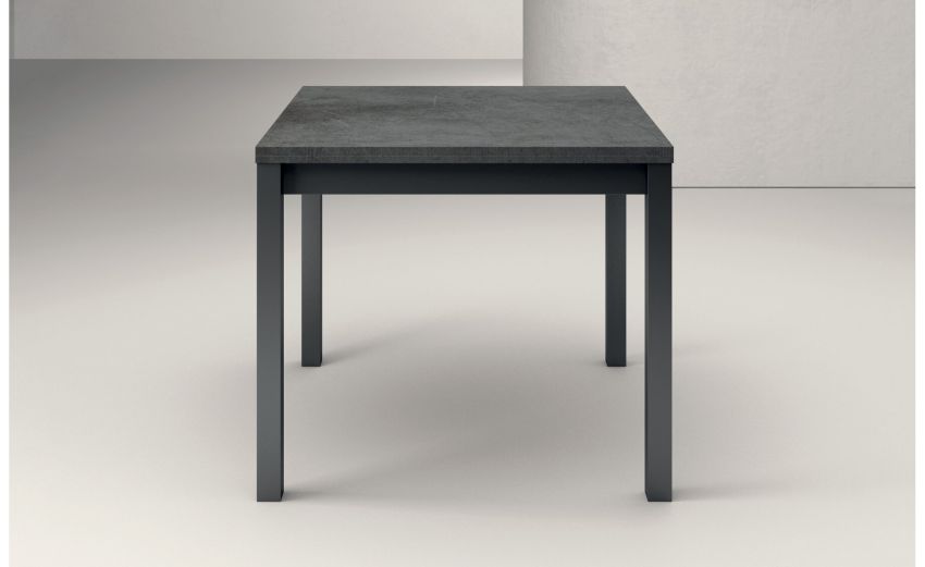 Book tavolo allungabile antracite/ossido -Apertura a libro-Antracite-Legno-75 cmx110 cm