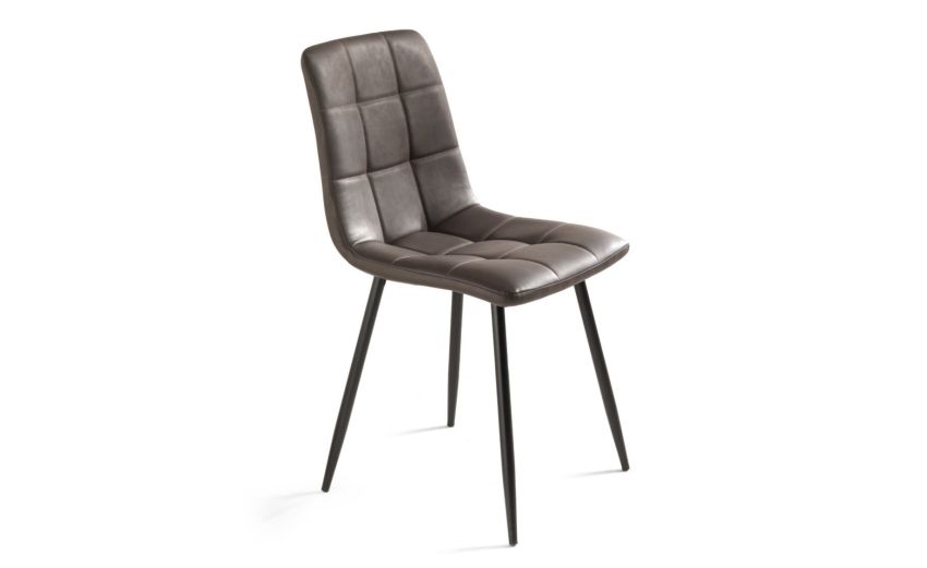 Ginevra sedia ecopelle marrone---Ecopelle-88 cmx45 cm Ginevra sedia ecopelle marrone---Ecopelle-88 cmx45 cm