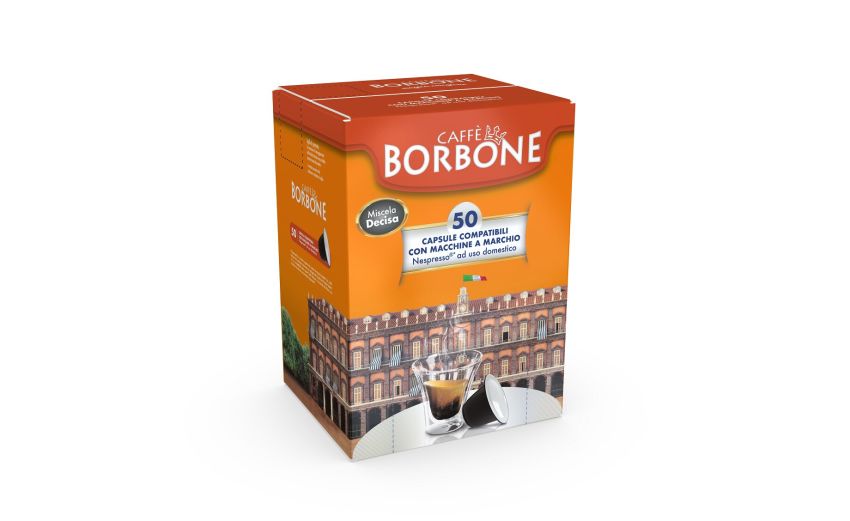 Borbone Box 50 Capsule Caffè miscela Decisa-compatibili con macchine Caffè Nespresso Borbone Box 50 Capsule Caffè miscela Decisa-compatibili con macchine Caffè Nespresso