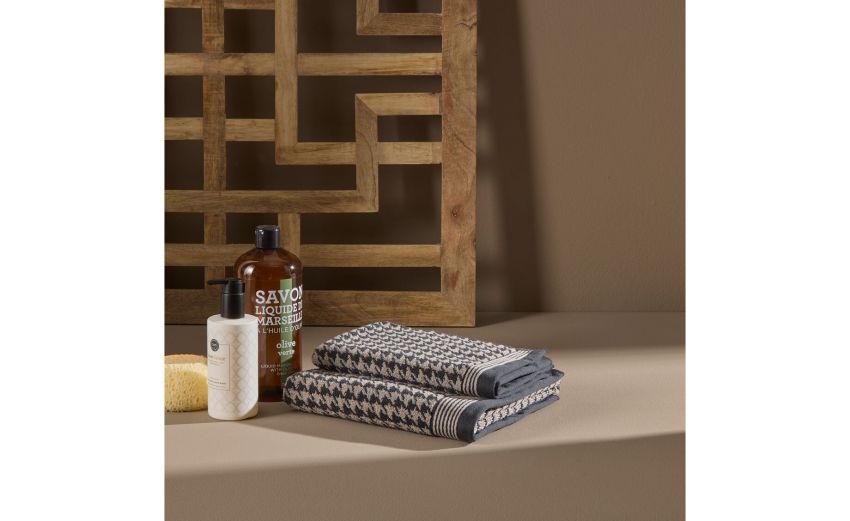 Pied Poule set ospite e medio grigio--Grigio-100% Cotone Pied Poule set ospite e medio grigio--Grigio-100% Cotone