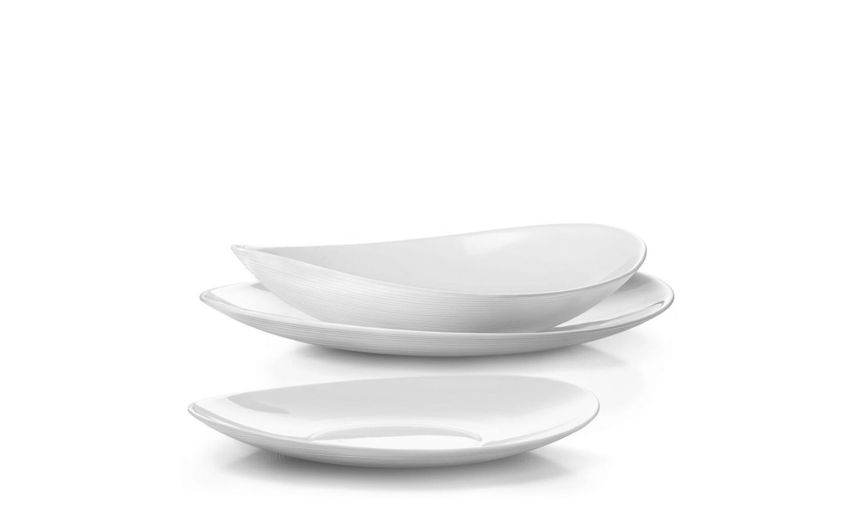 Prometeo servizio piatti 18 pezzi - -Bianco-Vetro Prometeo servizio piatti 18 pezzi - -Bianco-Vetro