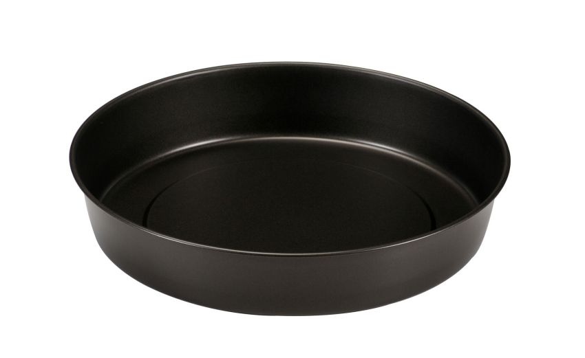 Gardenia tortiera in acciaio Ø28 cm- -Nero-Acciaio