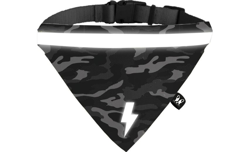 Elegance bandana per animali grigia- -Grigio-100% Poliestere