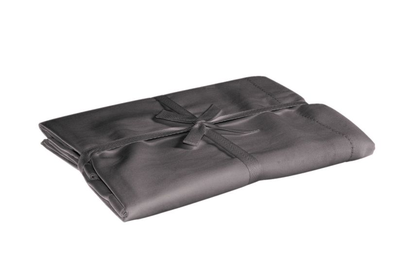 Greta tovaglia grigio scuro 140x320 cm- --100% Cotone-320 cmx140 cm