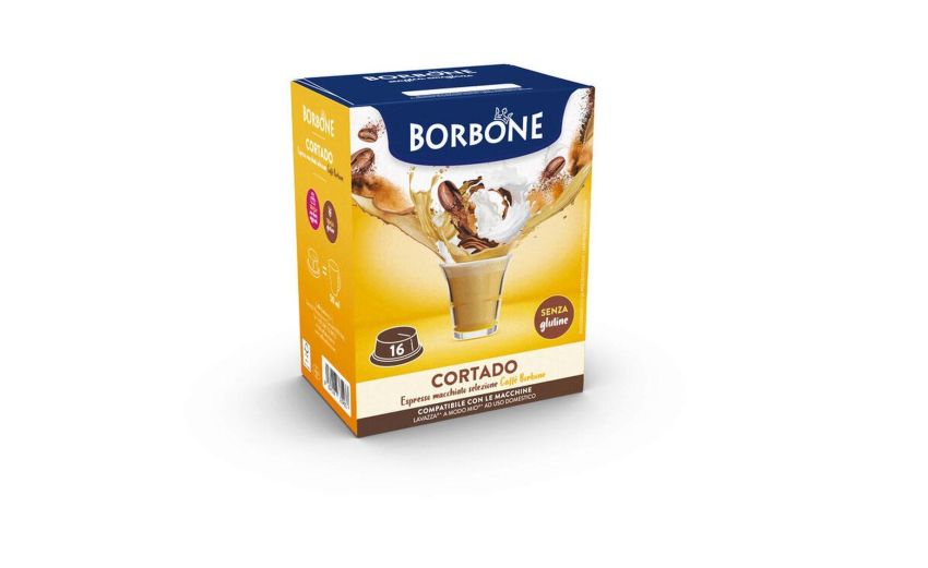 Borbone Box 16 Capsule di bevanda solubile CORTADO-al gusto caffè macchiato compatibili con macchine a marchio Lavazza A Modo Mio Borbone Box 16 Capsule di bevanda solubile CORTADO-al gusto caffè macchiato compatibili con macchine a marchio Lavazza A Modo Mio