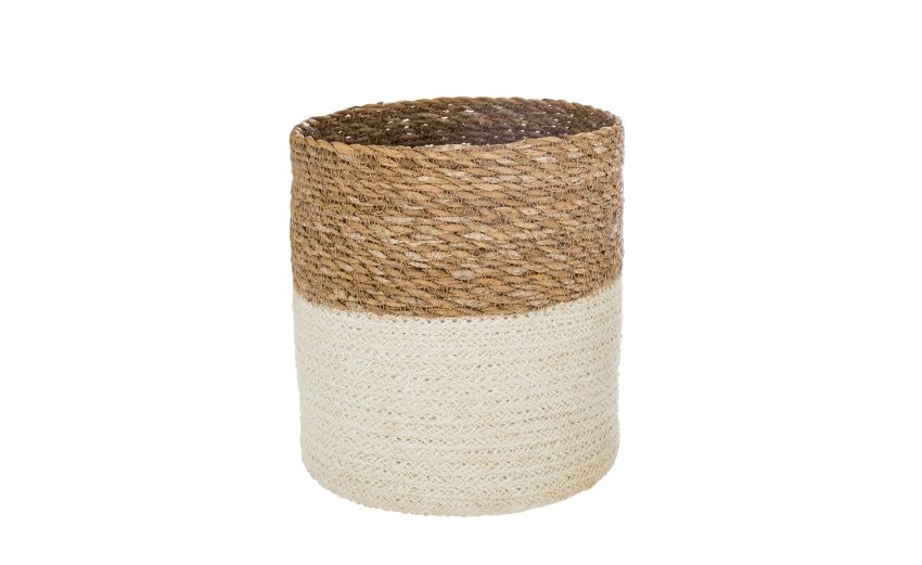 Cesto jute L colori assortiti Ø24 cm --Beige-Juta Cesto jute L colori assortiti Ø24 cm --Beige-Juta