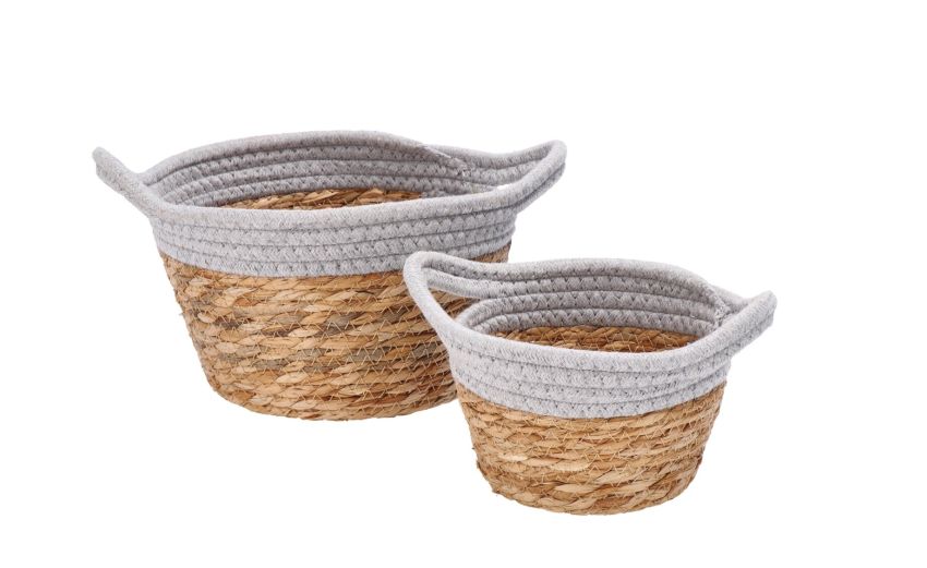 Lian cestino in fibra naturale Ø21xh13 cm---Fibra naturale