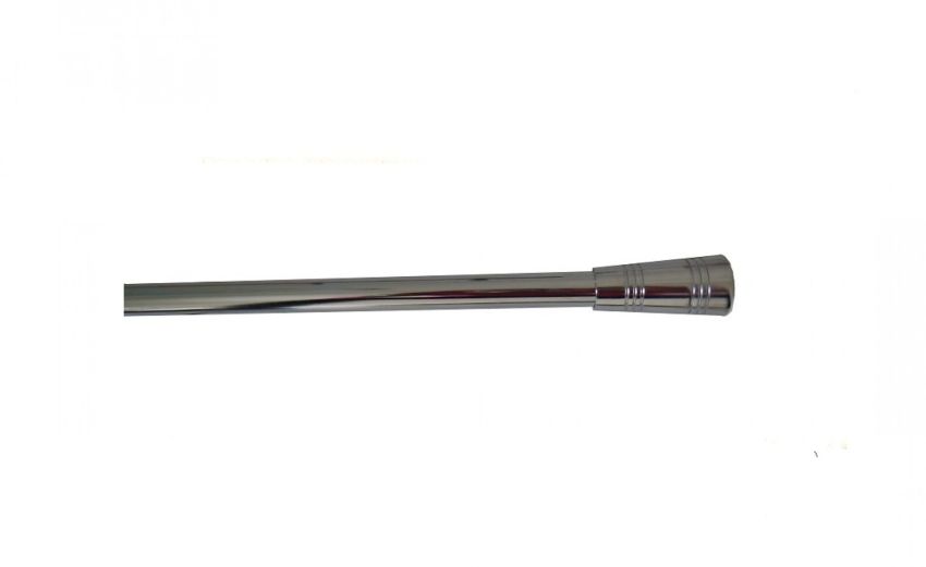 Dado kit asta tenda estensibile 160-300 cm- -Argento-Alluminio