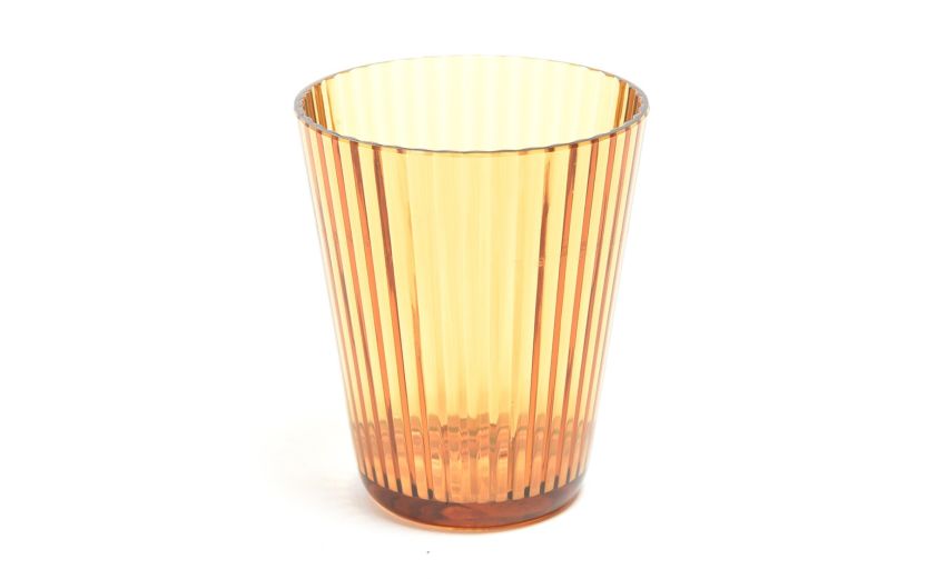 Bicchiere acqua Lys arancione--Arancione-Polistirene