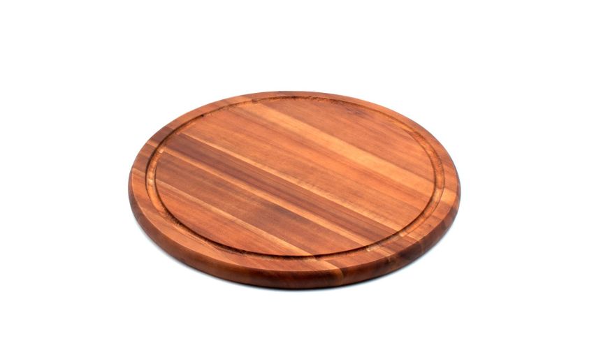 Tagliere in acacia naturale Ø25 cm--Legno naturale-Legno Tagliere in acacia naturale Ø25 cm--Legno naturale-Legno