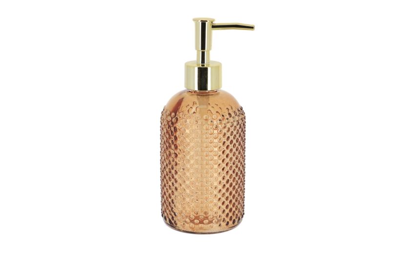 Fumè dispenser sapone in vetro h19 cm--Arancione-Vetro Fumè dispenser sapone in vetro h19 cm--Arancione-Vetro