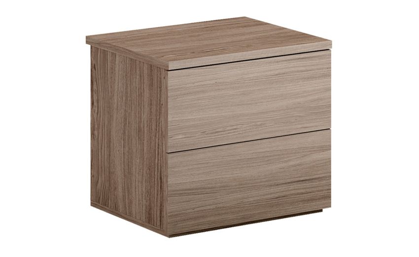 Mia comodino 2 cassetti noce biondo-In pannello nobilitato-Legno scuro-Nobilitato-41 cmx48 cm Mia comodino 2 cassetti noce biondo-In pannello nobilitato-Legno scuro-Nobilitato-41 cmx48 cm