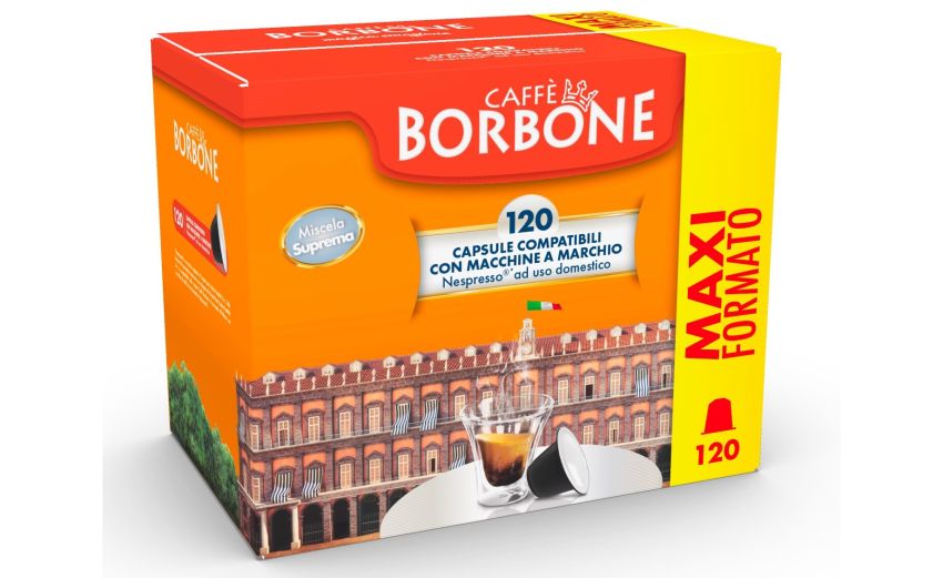 Borbone Box 120 Capsule Caffè miscela Suprema compatibili Nespresso-compatibili con macchine caffè Nespresso Borbone Box 120 Capsule Caffè miscela Suprema compatibili Nespresso-compatibili con macchine caffè Nespresso