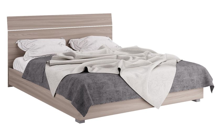 Mia giroletto matrimoniale olmo delicato-In pannello nobilitato-Legno naturale-Nobilitato-80 cmx172 cm