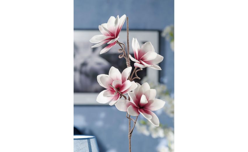 Blossom ramo 3 fiori artificiali H93 cm- --Plastica