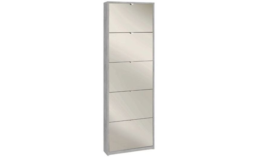 Lady slim scarpiera bianco 5 ante-Contiene fino a 15 paia di scarpe