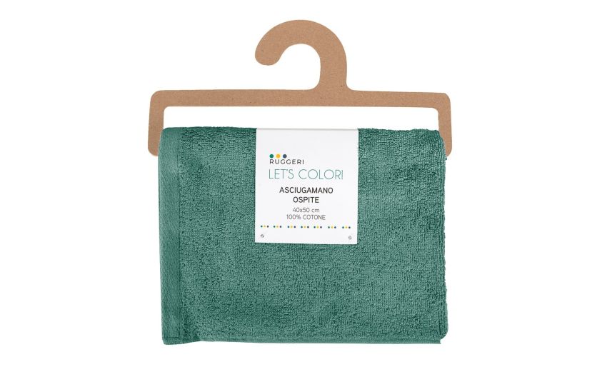 Twist ospite 40x50 cm color pavone---Cotone-40 cmx50 cm