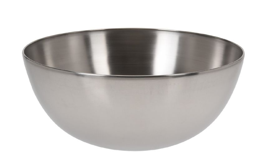 Ciotola in acciaio inox cromato Ø24 cm- -Cromo-Acciaio inox