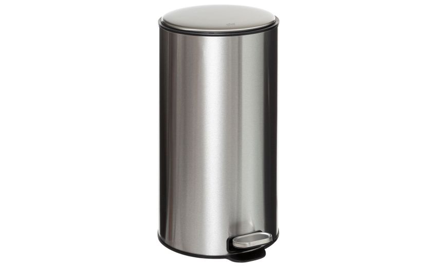 Delta cestino rifiuti in acciaio cromato 30 litri--Cromo-Acciaio-62 cmx39 cm Delta cestino rifiuti in acciaio cromato 30 litri--Cromo-Acciaio-62 cmx39 cm