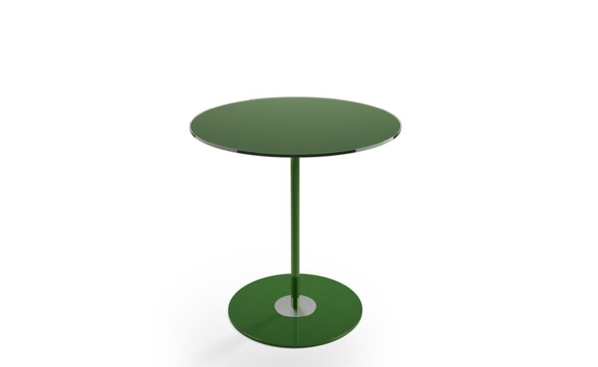 Glass tavolino Dallia rotondo verde h44 cm--Verde-Vetro Glass tavolino Dallia rotondo verde h44 cm--Verde-Vetro