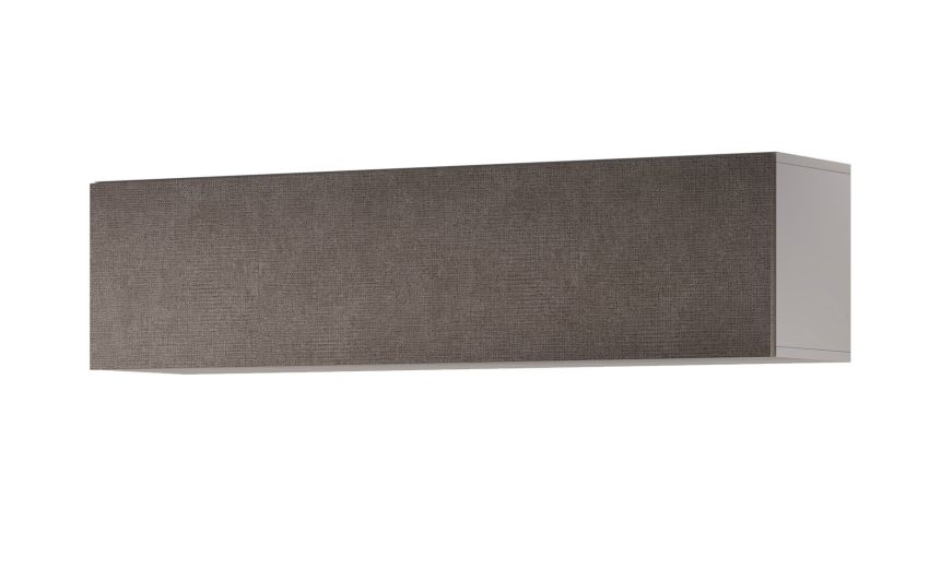 Gilda pensile 1 anta a vasistas portland L140 cm-Struttura colore grigio chiaro-Grigio-Pannello-36 cmx140 cm
