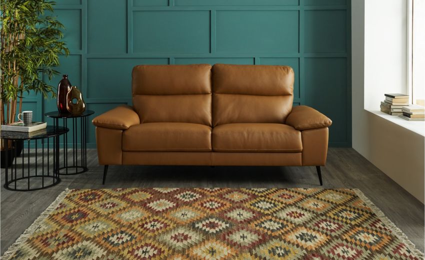 Savona divano 3 posti in pelle cognac-Divano lineare fisso -Cognac-Pelle-94 cmx200 cm Savona divano 3 posti in pelle cognac-Divano lineare fisso -Cognac-Pelle-94 cmx200 cm