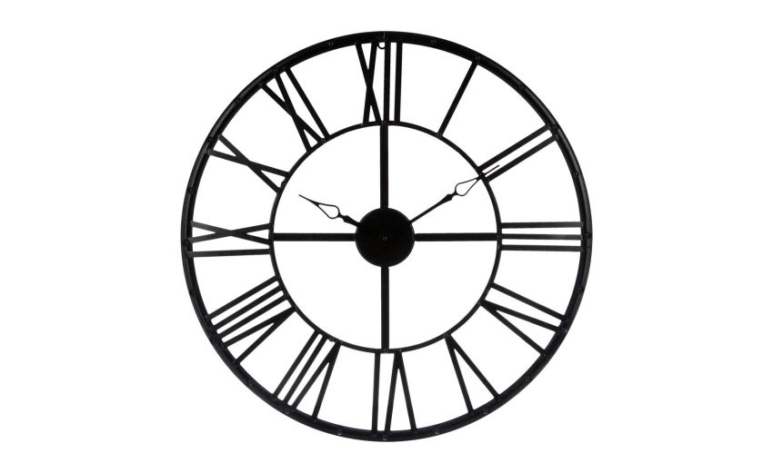 Golia orologio in metallo Ø70 cm - -Nero-Metallo Golia orologio in metallo Ø70 cm - -Nero-Metallo